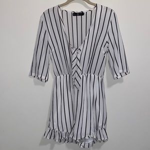 Daisy Street Stripe Romper